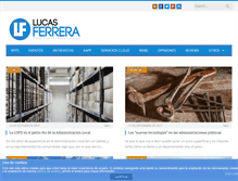 Tablet Screenshot of lucasferrera.com